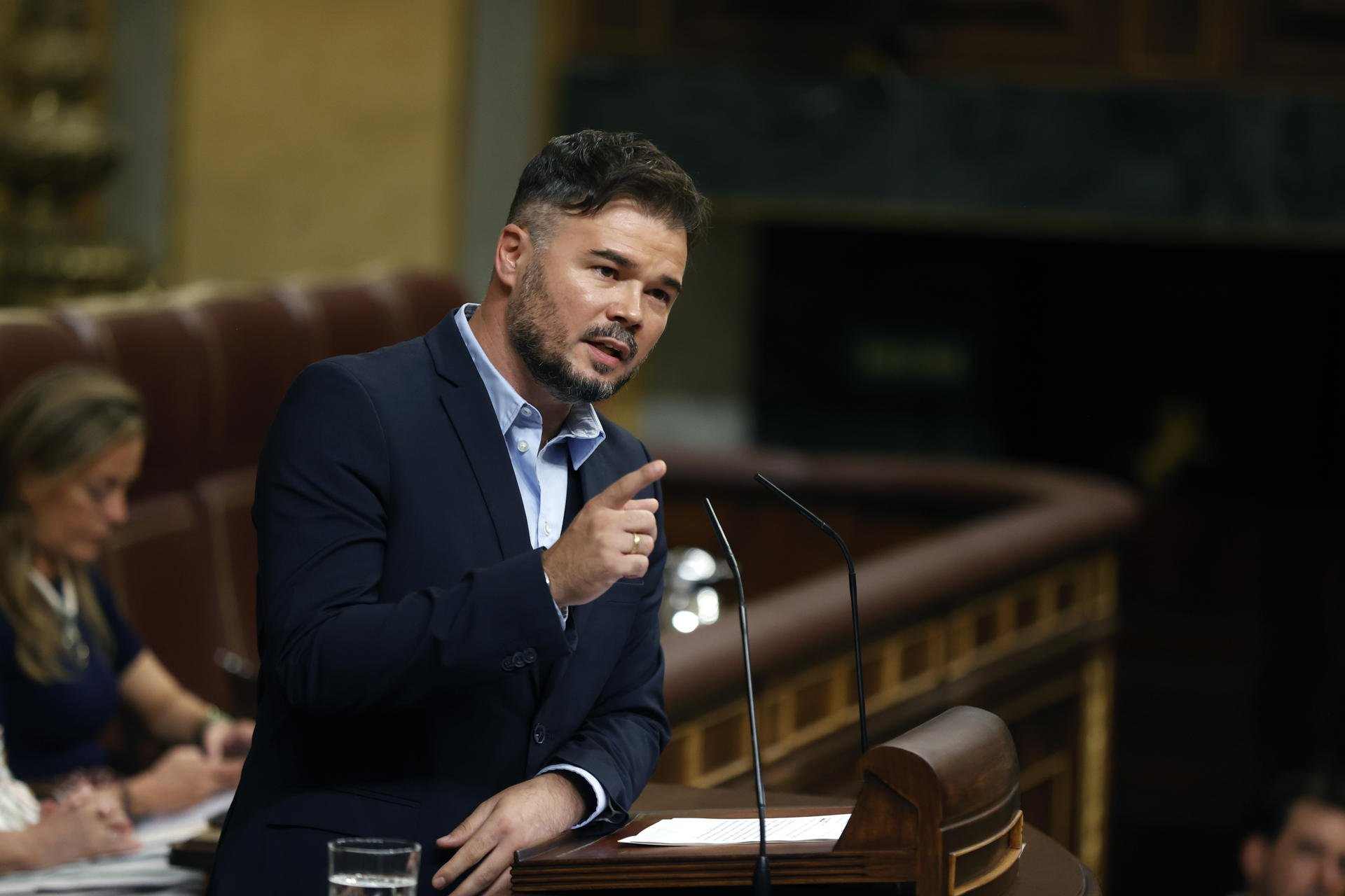 Gabriel Rufián, en el primer discurso en catalán en el Congreso: "Hoy no se violentan derechos"