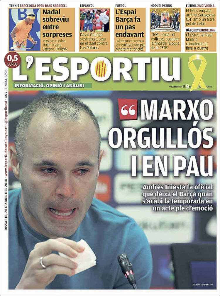El Deportivo Portada 28 04 2018