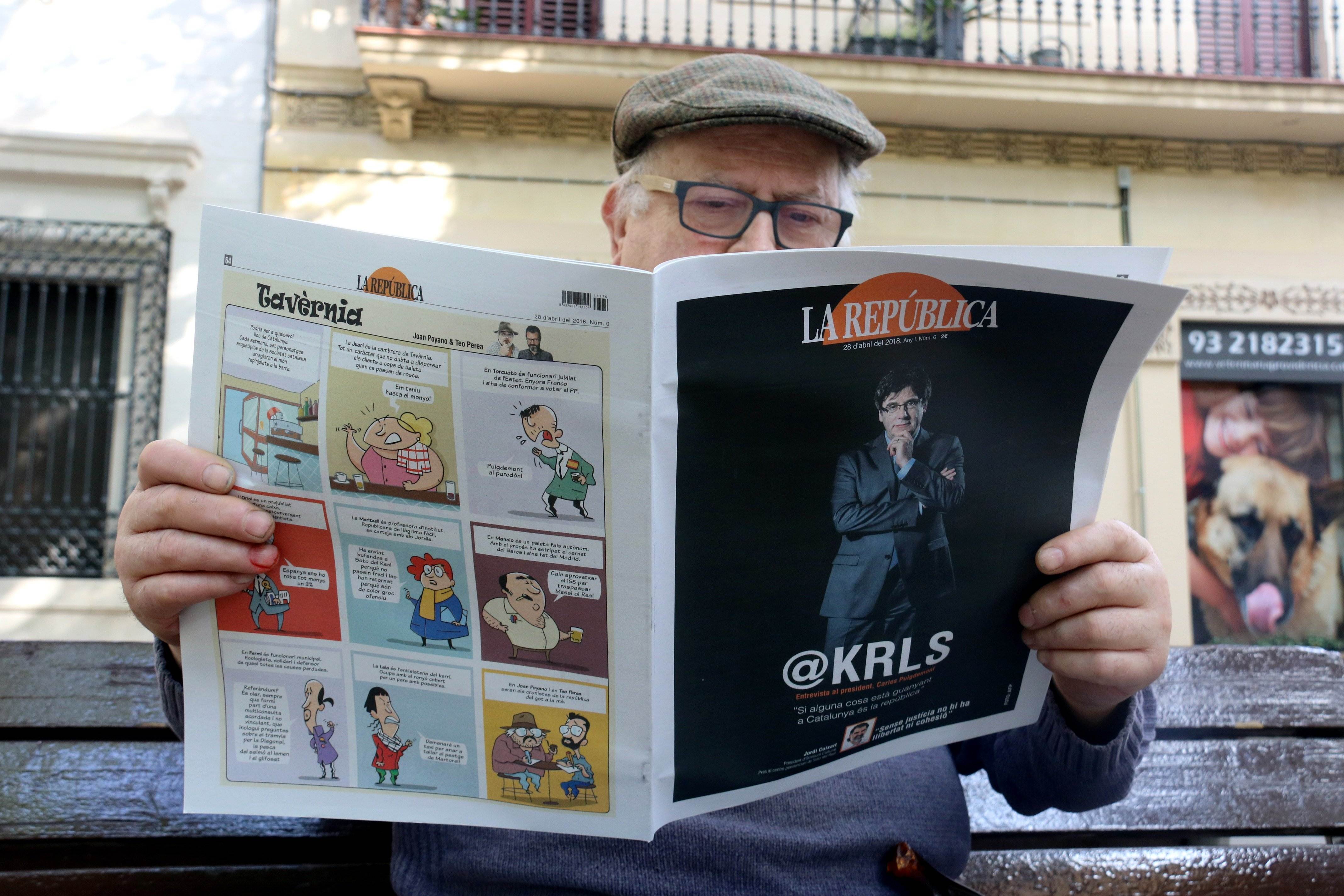 Nace el semanario 'La República' con una entrevista a Puigdemont