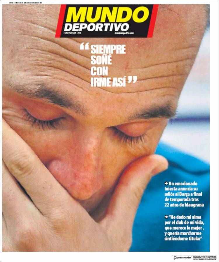 Mundo Deportivo Llevada|Traída 28 04 2018