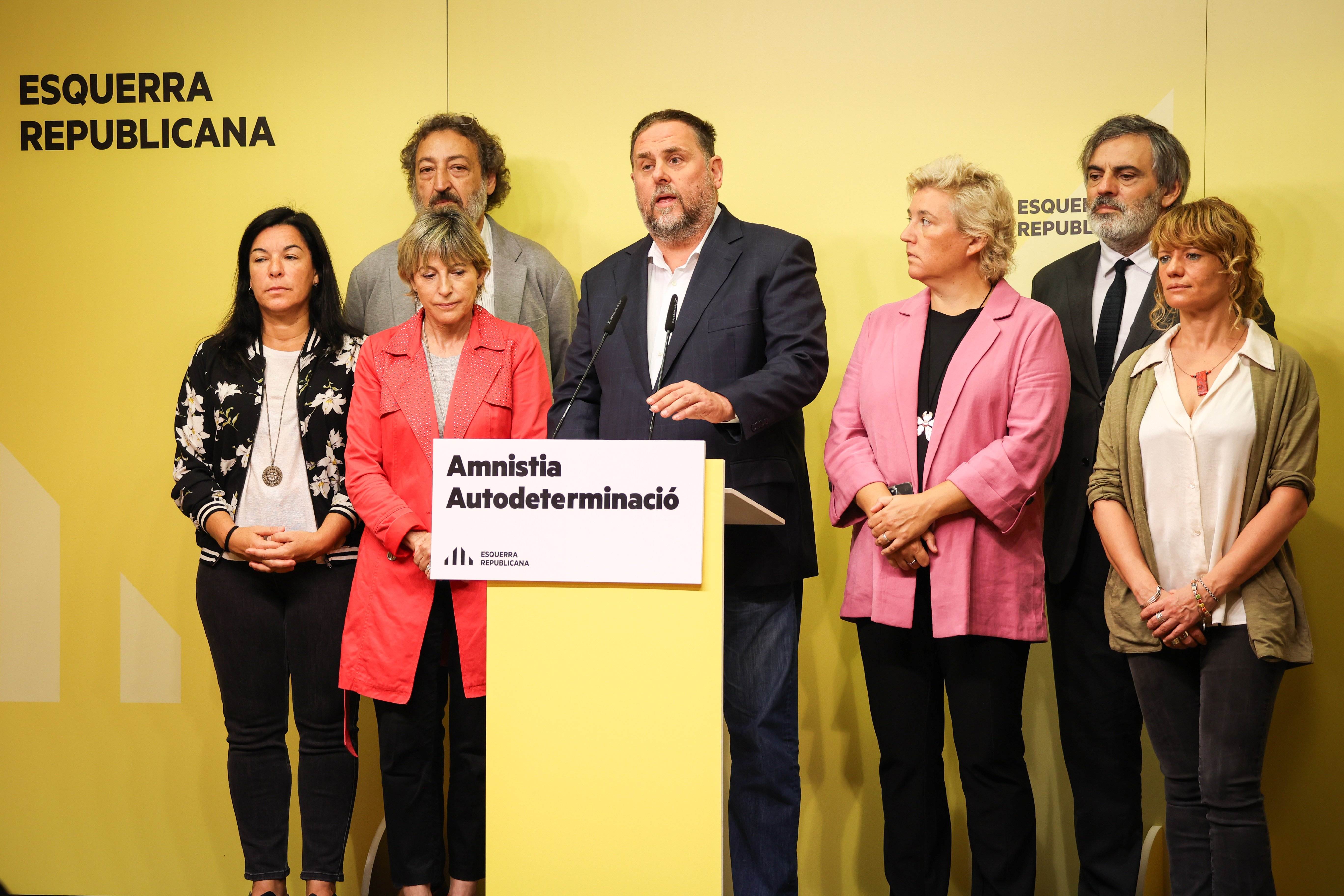 Junqueras reclama abordar l'autodeterminació a la taula de diàleg per avançar en la investidura