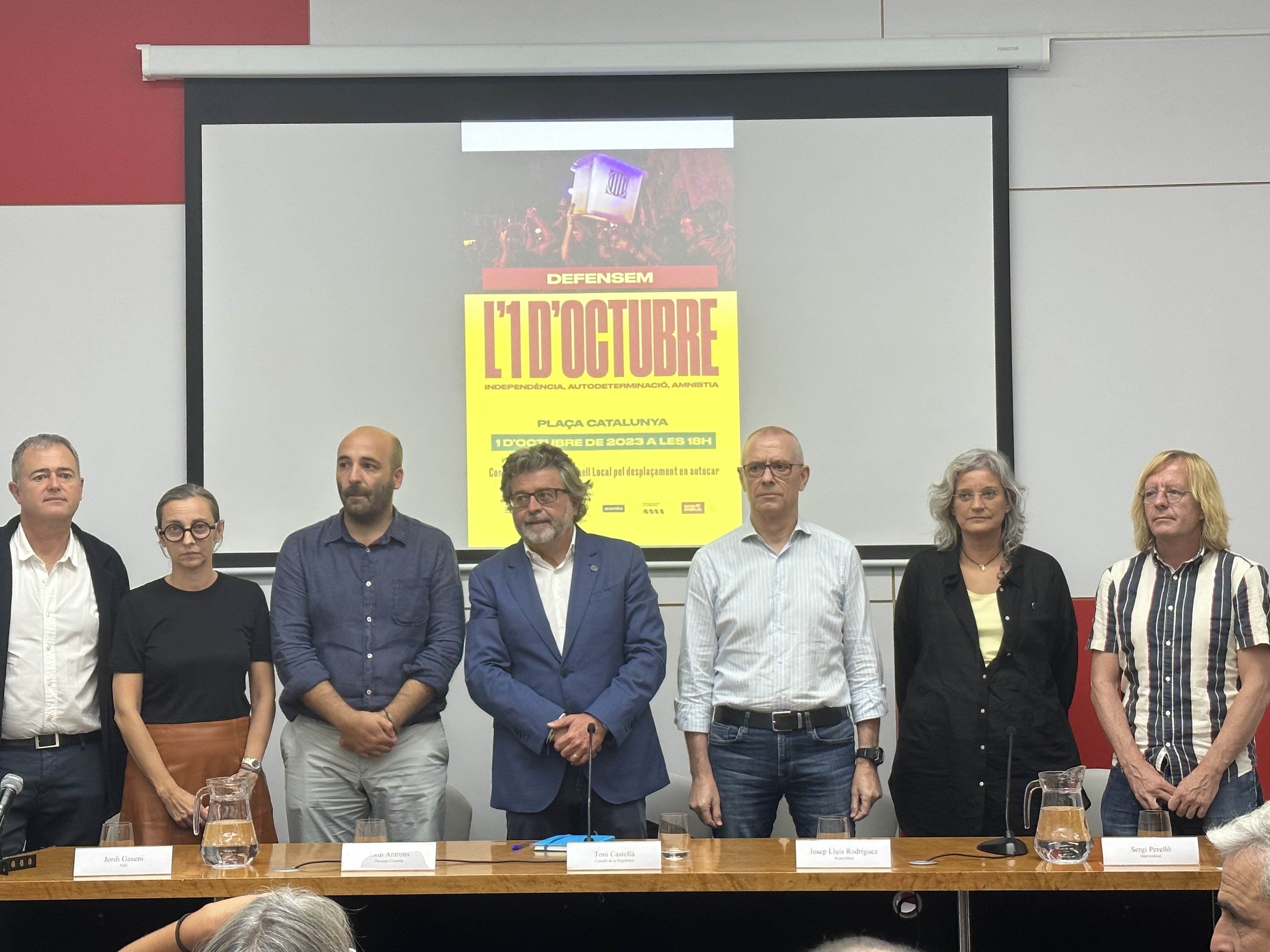 L'independentisme crida a exhibir unitat en un acte l'1-O a Barcelona amb Puigdemont