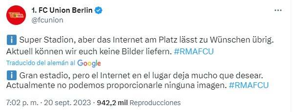 Tuit union Berlin Bernabéu cast X Tuit union Berlin Bernabéu cast X