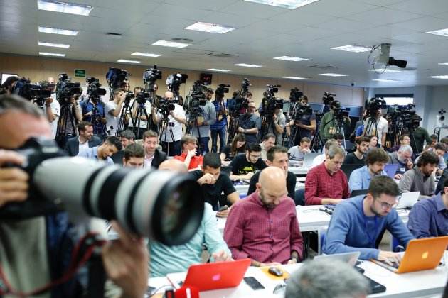 Mitjans comunicació expectació mediàtica futbol Barça Sergi Alcàzar Mitjans comunicació expectació mediàtica futbol Barça Sergi Alcàzar