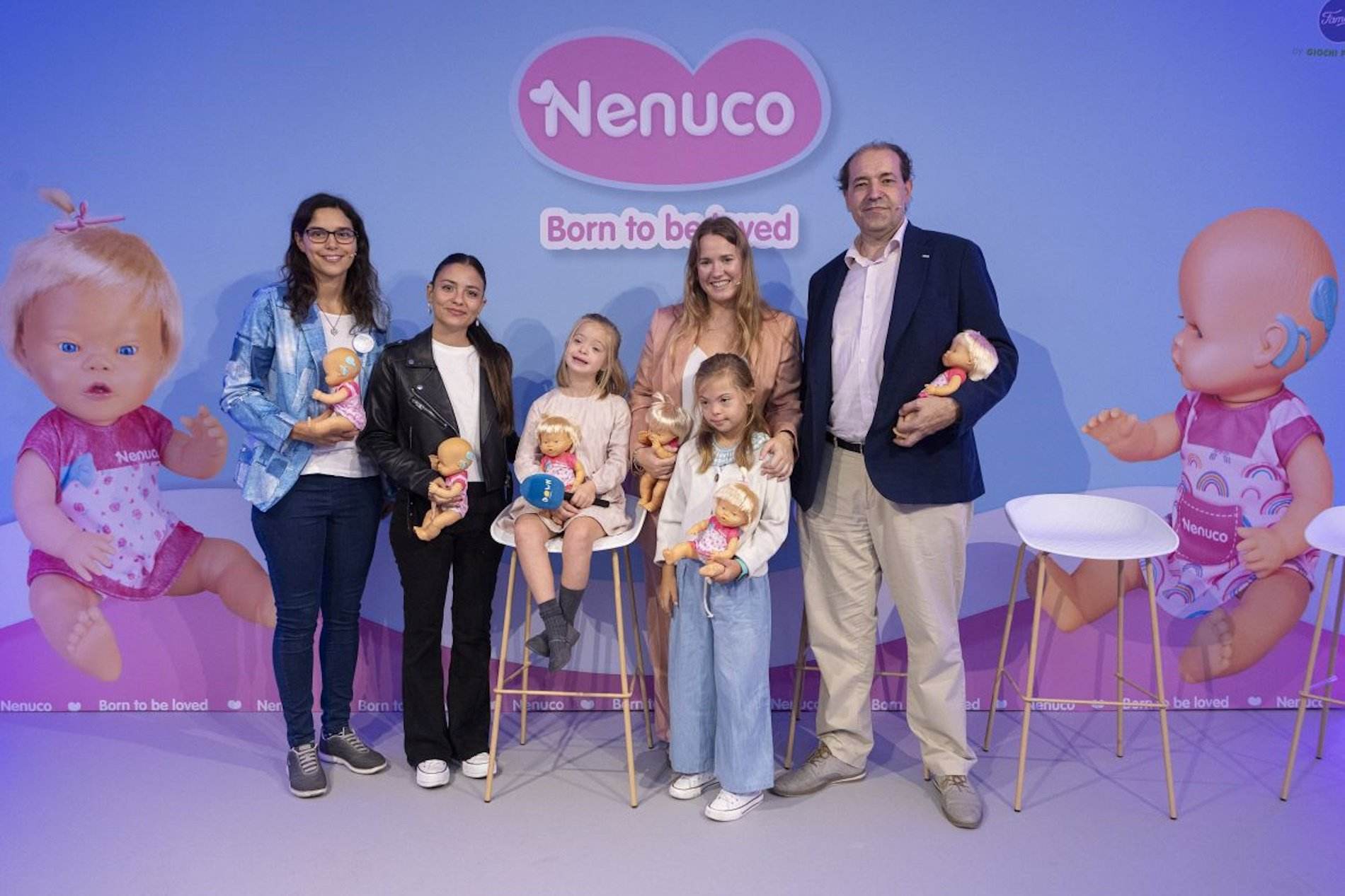 Famosa presenta los nuevos Nenuco con síndrome de Down y Nenuco con implante coclear