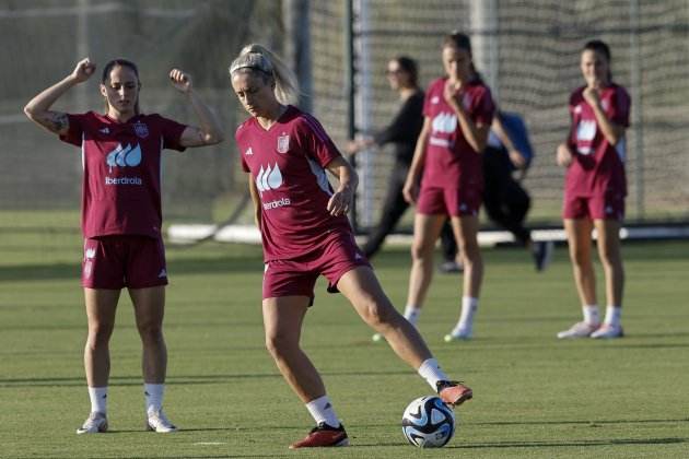 Alexia Putellas durant un entrenament amb la selecció espanyola / Foto: EFE