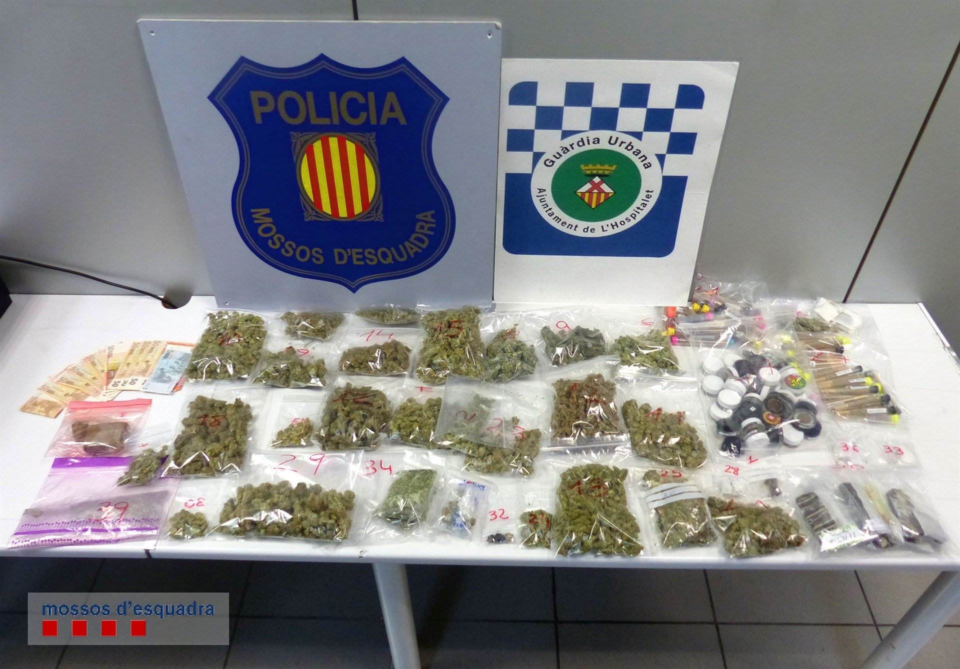Dos detenidos por tráfico de drogas en l'Hospitalet de Llobregat