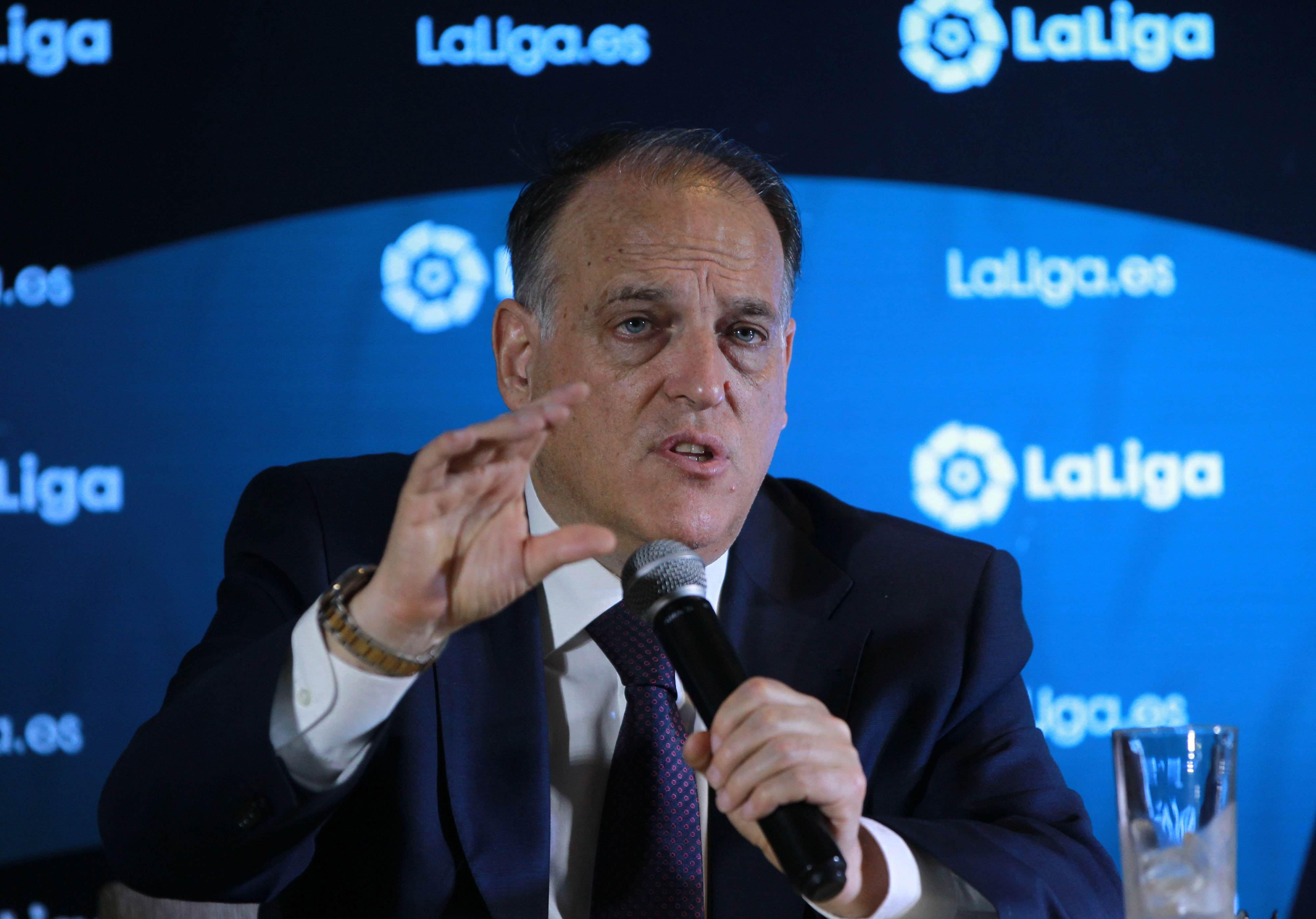 Tebas acusa Cristiano Ronaldo de marxar del Madrid pels problemes fiscals