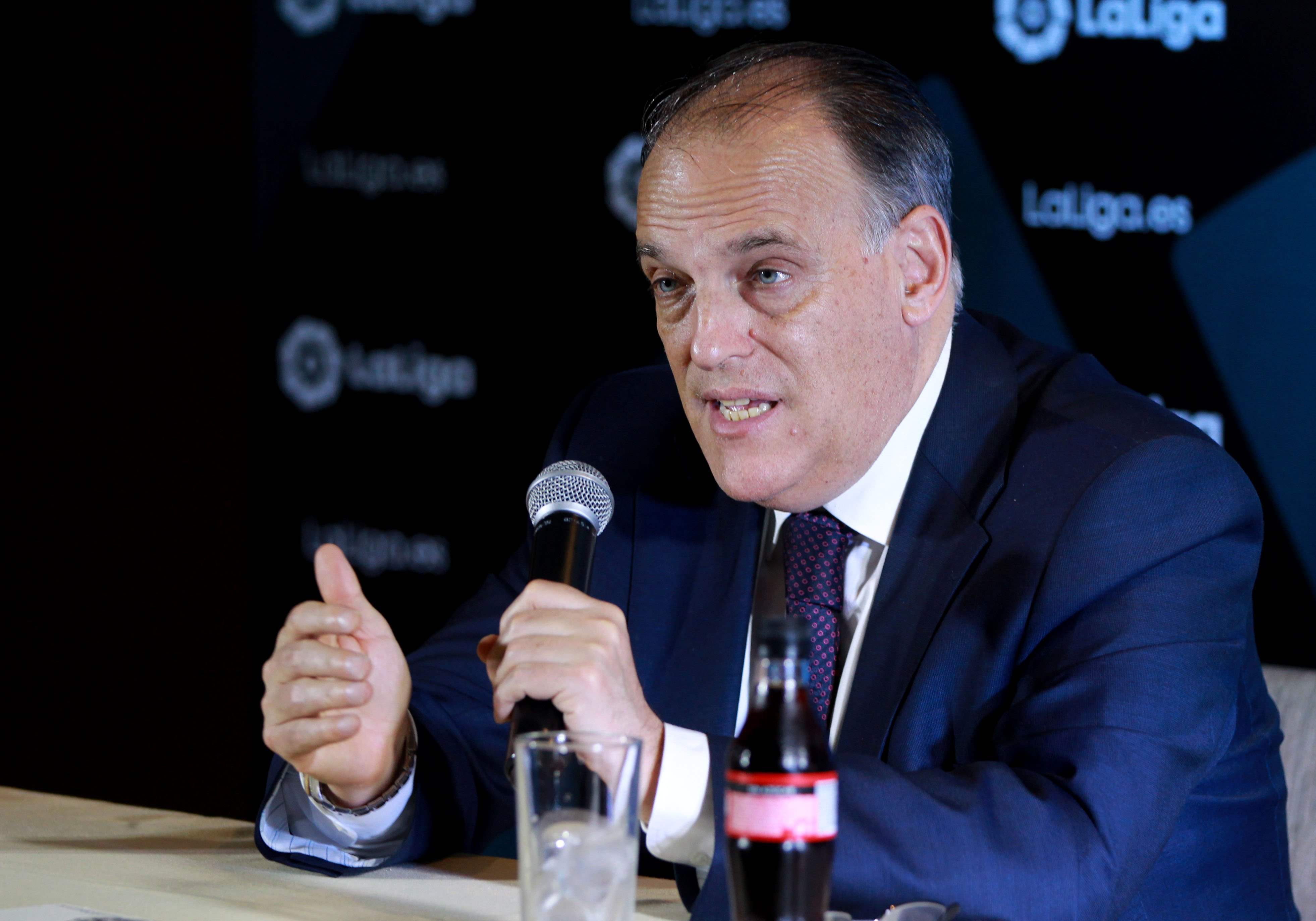 Tebas contraataca a Guardiola por sus insinuaciones sobre la trama Oikos