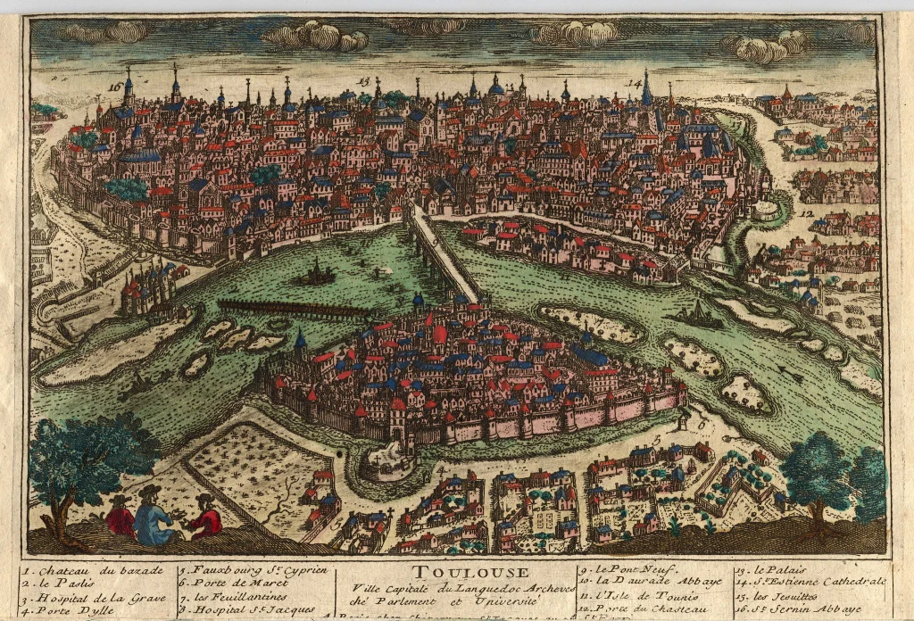 Tolosa de Llenguadoc (1650). Font Arxius Departaments de l'Alta Garona