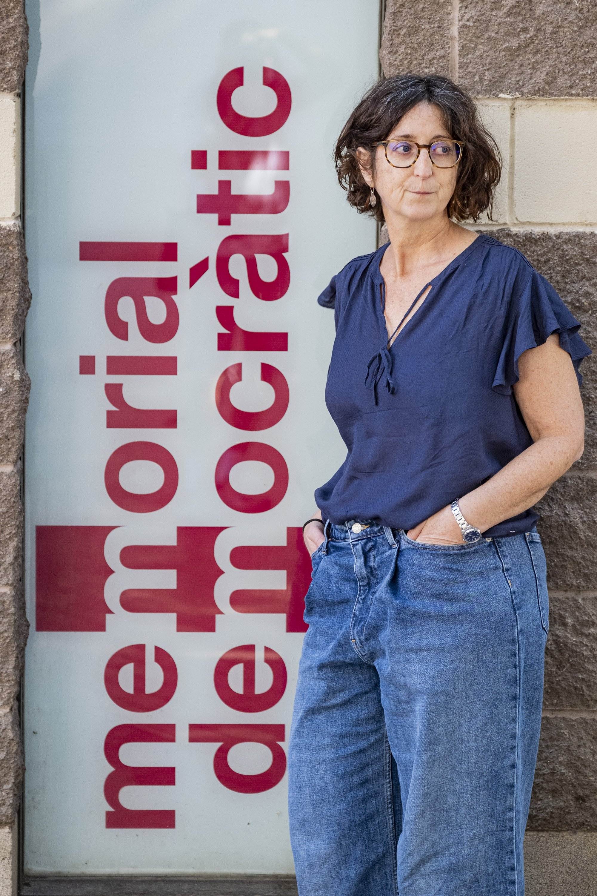 Gemma Simon, tècnica del servei educatiu del Memorial Democràtic. Foto: Carlos Baglietto