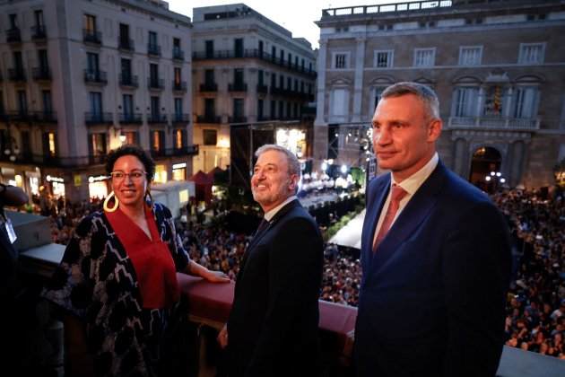 Najat El Hachmi Jaume Collboni Vitali Klitxko / Montse Giralt Najat El Hachmi Jaume Collboni Vitali Klitxko / Montse Giralt