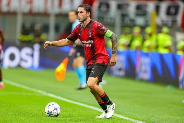 Davide Calabria durant un partit amb l'AC Milan / Foto: Europa Press