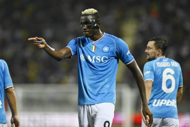 Victor Osimhen celebrant un gol amb el Napoli / Foto: Europa Press