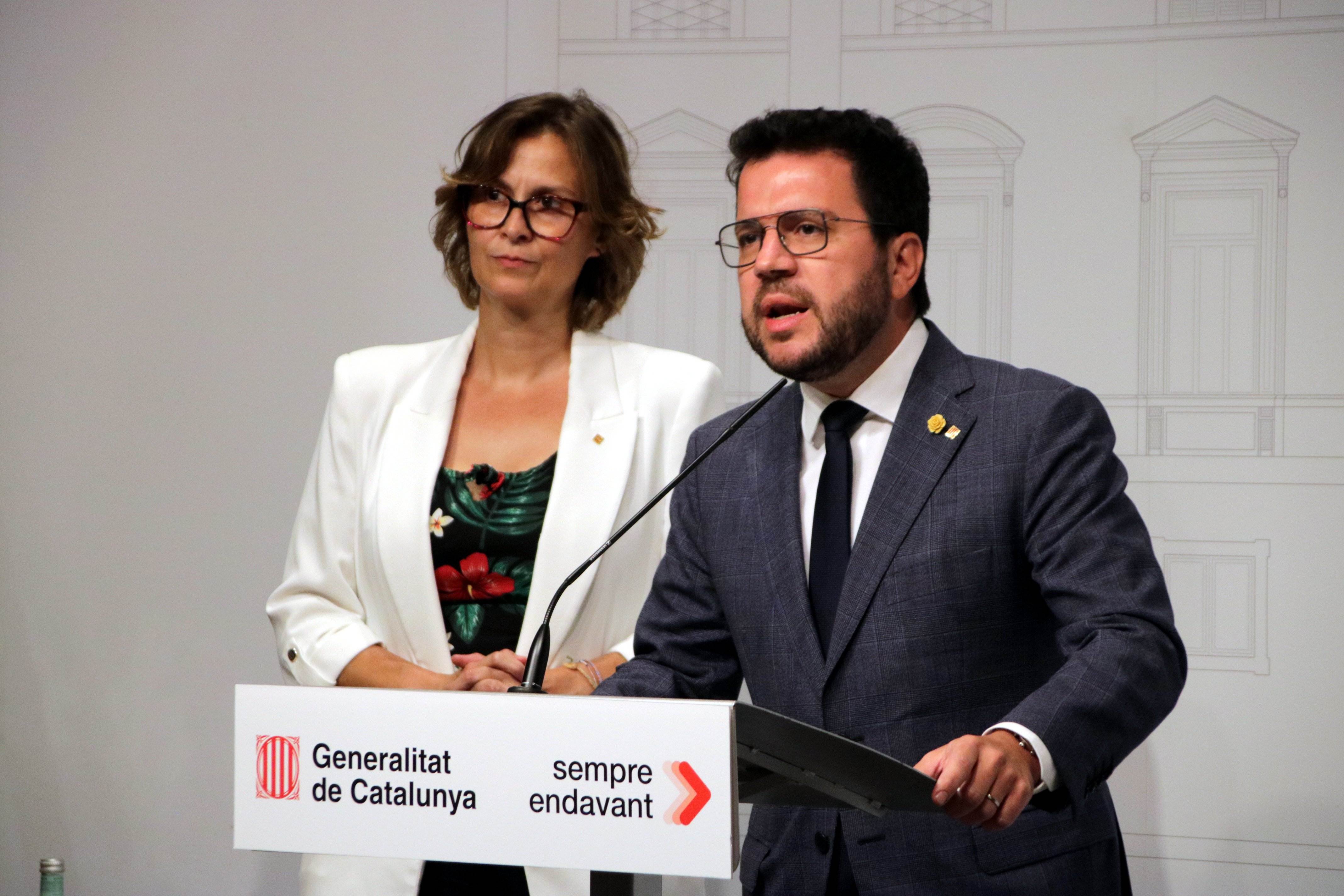 Aragonès titlla l'acte del PP contra l'amnistia de "manifestació d'odi i venjança contra Catalunya"