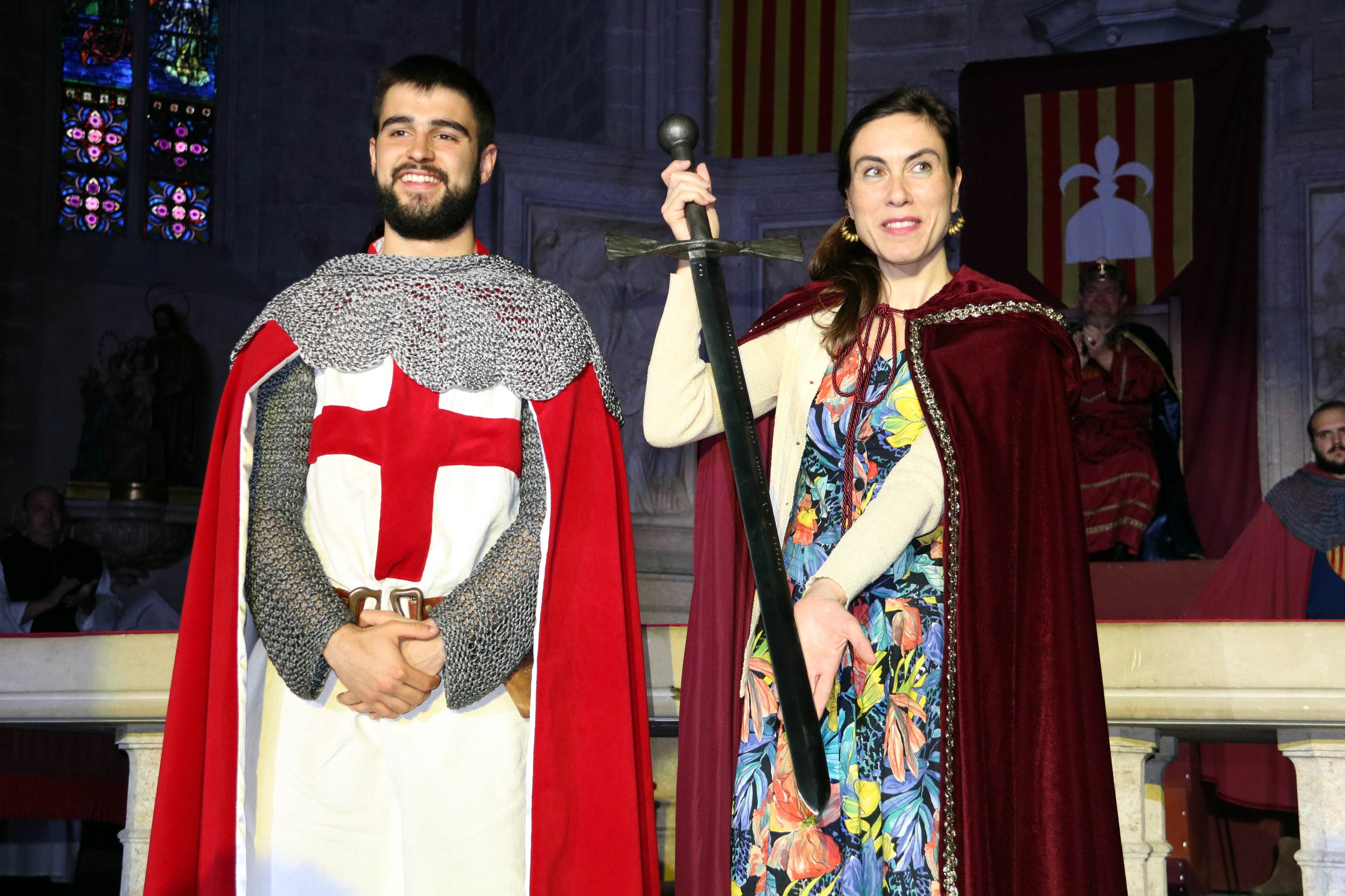 Montblanc homenatja Jordi Cuixart amb l'espasa de l'honor