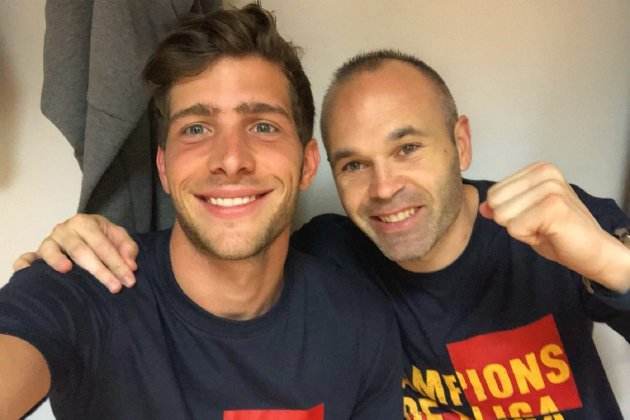 Sergi Roberto Iniesta Barça celebració @SergiRoberto10