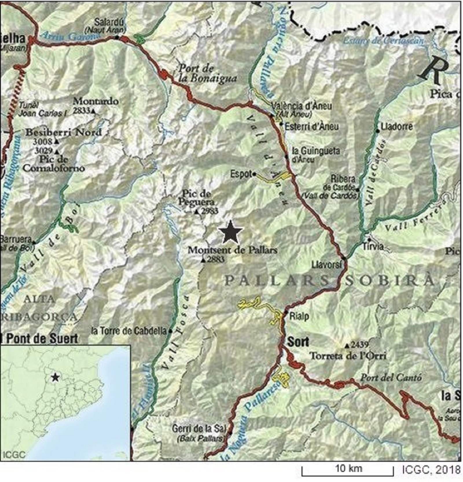 Un sisme de magnitud 2,9 provoca tremolors al Pallars Sobirà