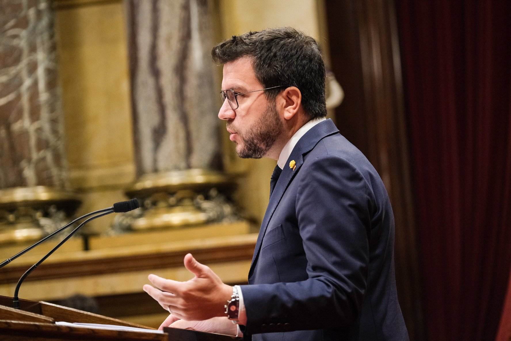 Aragonès reclama a Sánchez pactar un referéndum antes del 2027