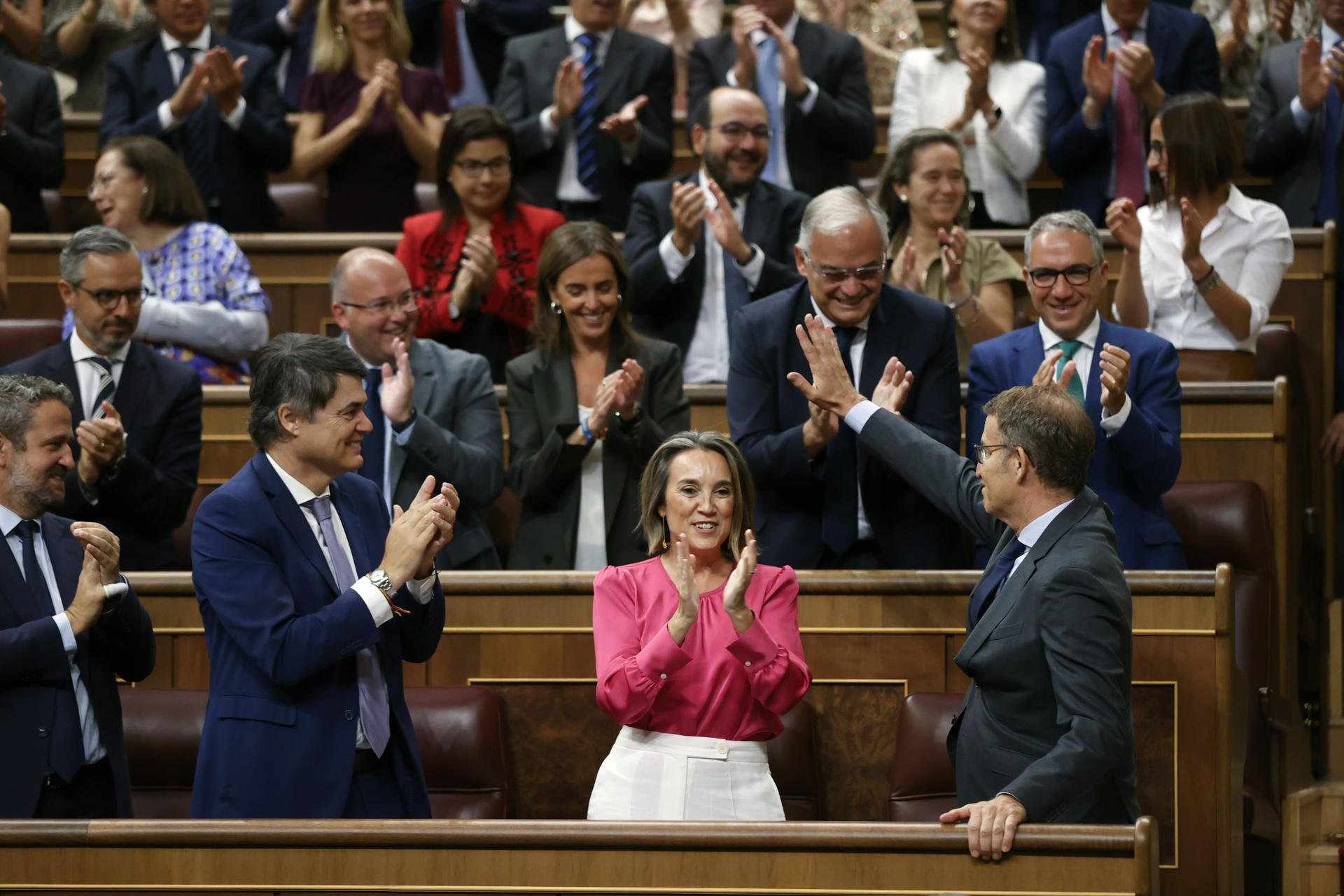grup parlamentaria pp investidura feijoo. EFE grup parlamentaria pp investidura feijoo. EFE