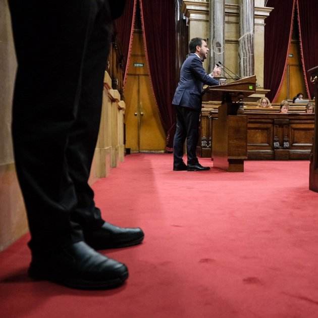 pere aragonès debat política general parlament catalunya carlos baglietto
