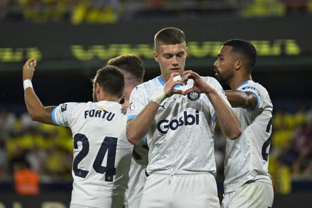 Dovbyk celebrando el gol del empate ante el Villarreal / Foto: EFE