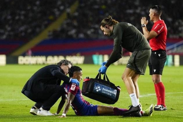 Ricard Pruna Raphinha lesió Barça / Foto: EFE