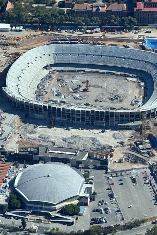 Camp Nou construcción / Foto: ElNacional.cat Camp Nou construcción / Foto: ElNacional.cat