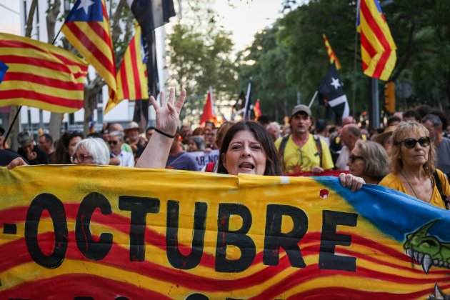 Manifestació de l'1-O 2023. Presó Model. Foto; Miquel Muñoz