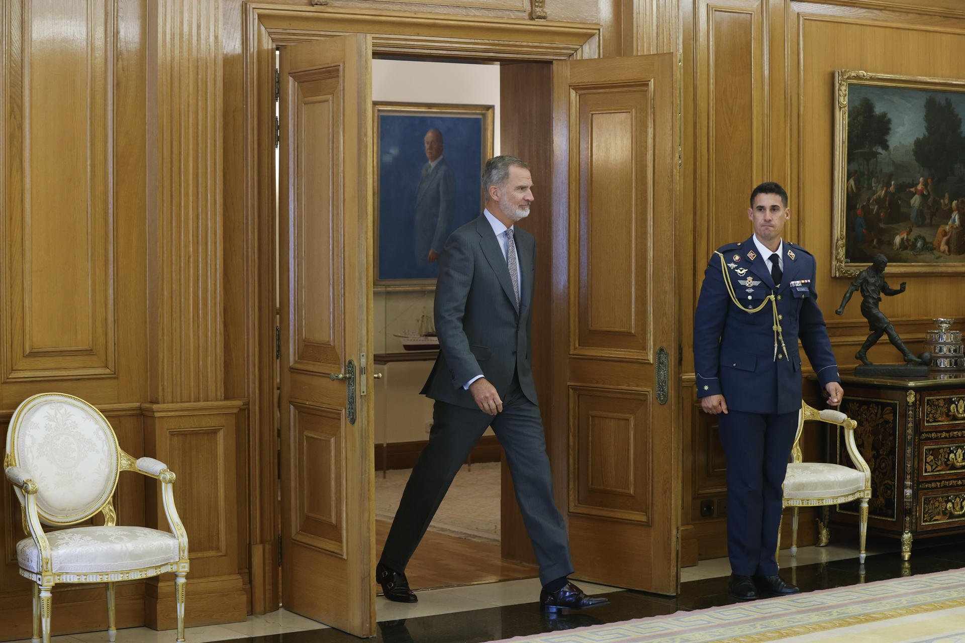 Felipe VI empieza la nueva ronda de consultas para la investidura tras el fracaso de Feijóo