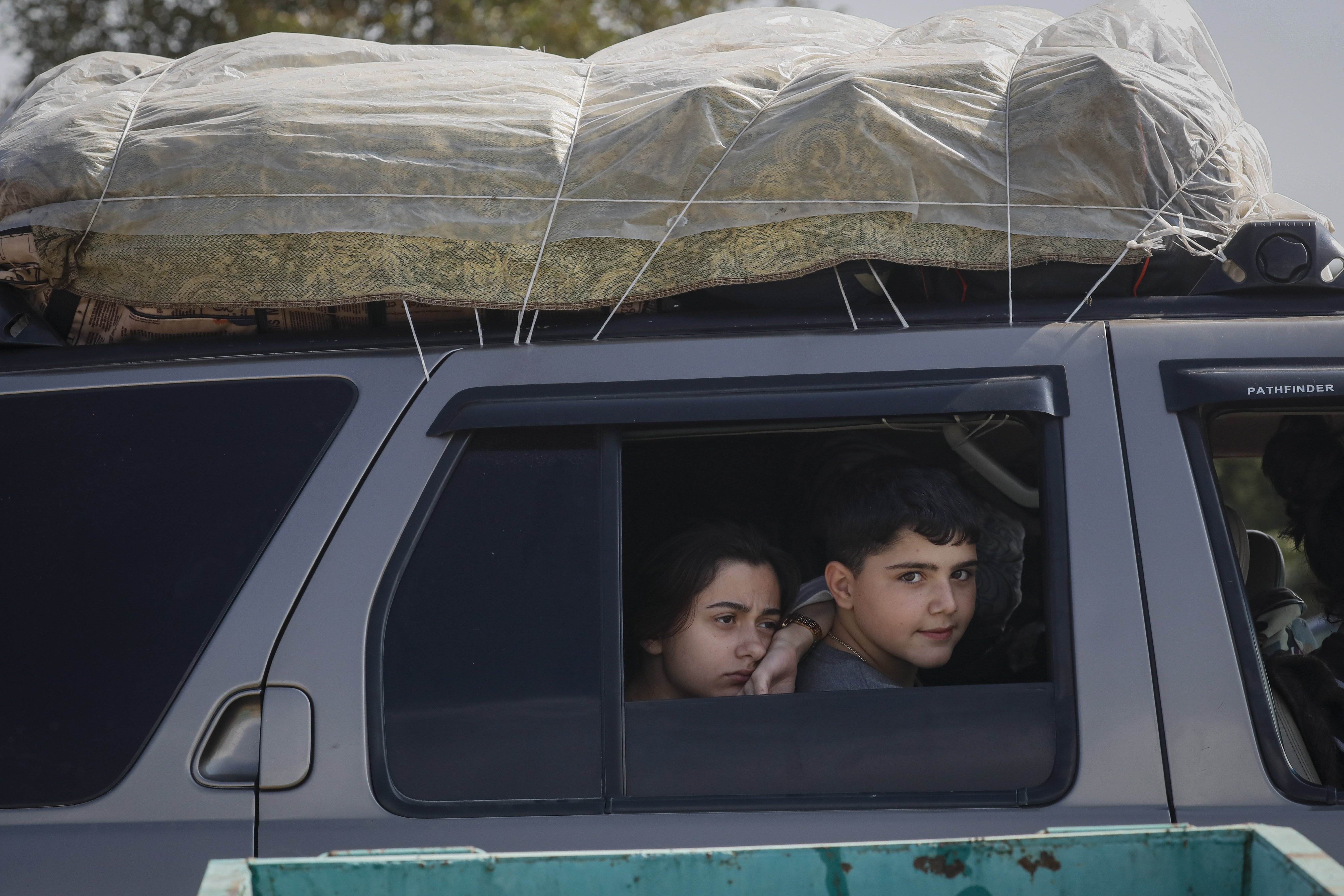 Així ha quedat la plaça principal de la capital de l'Alt Karabakh després de la fugida massiva de la població