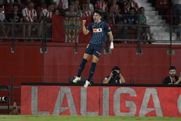 Diego López celebrant un gol amb el València / Foto: EFE
