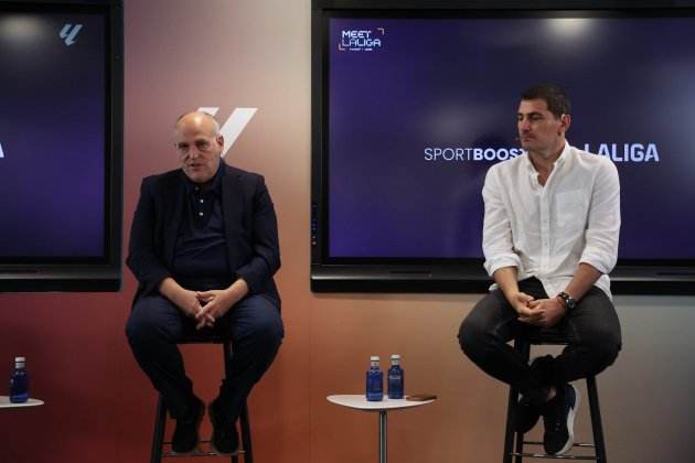 Javier Tebas i Iker Casillas / Europa Press
