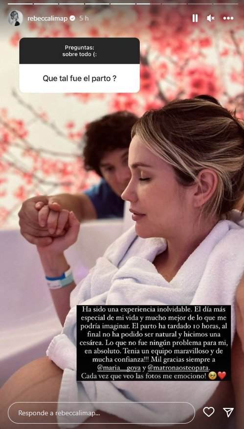 Rebecca Lima da en luz a Noah, Instagram
