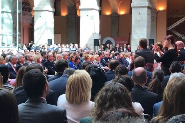 Santamaría, Cospedal, Pedro Sánchez, Angel Gabilondo, Ignacio Aguado, Manuela Carmena etc acto comunidad madrid estefania batanea