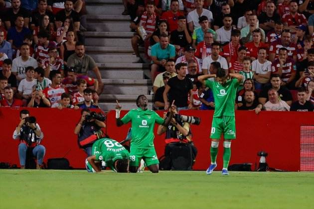 Assane Diao celebrando su gol ante el Granada / Foto: Europa Press