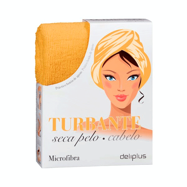 Toalla turbante seca pelo microfibra Deliplus1 Toalla turbante seca pelo microfibra Deliplus1