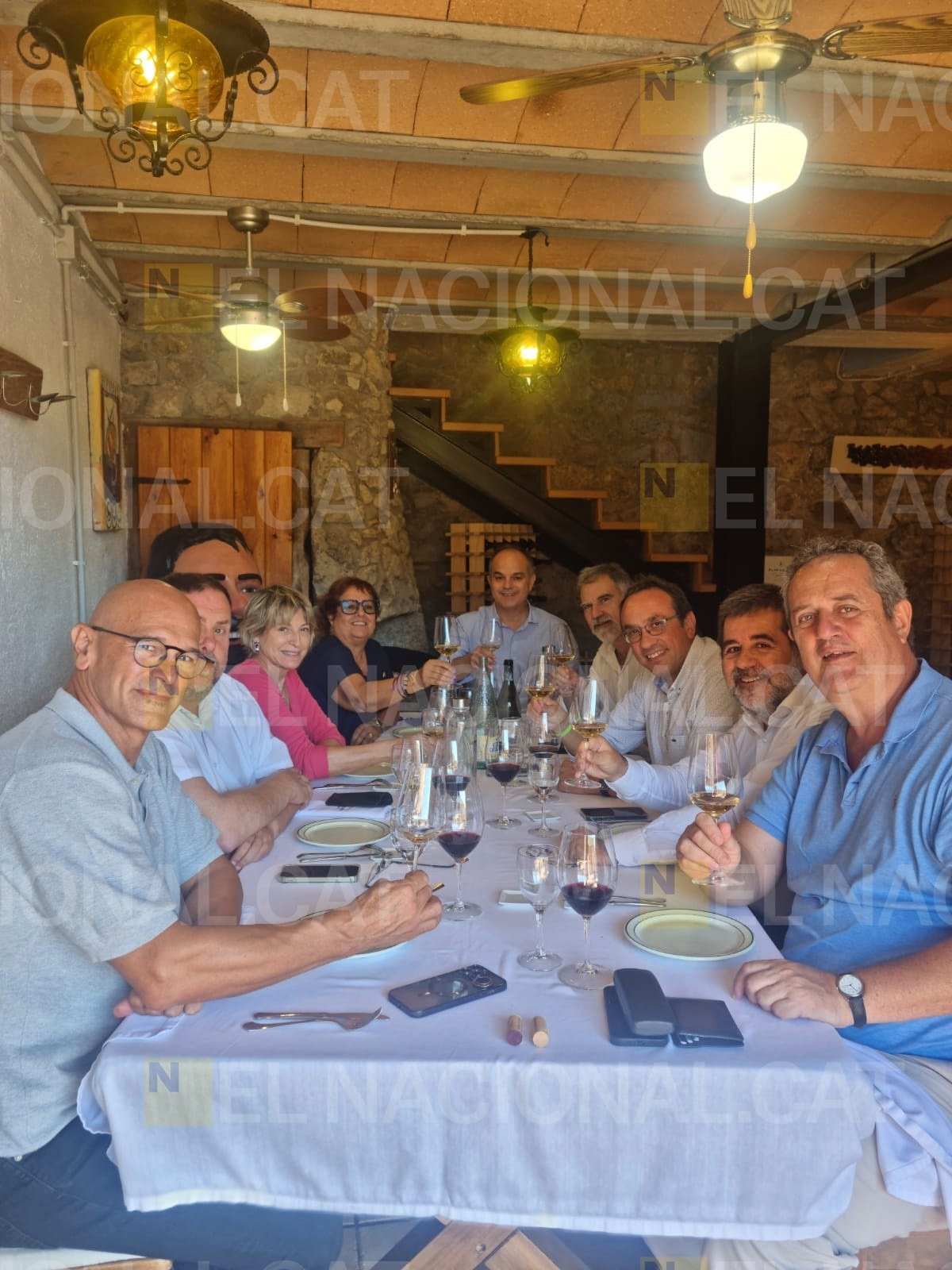 The nine Catalan political prisoners of the 1-O meet in the Pyrenean village of Josa