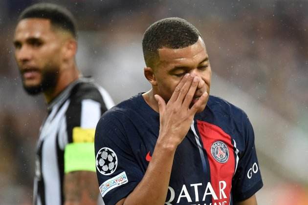 Kylian Mbappé contra el Newcastle 