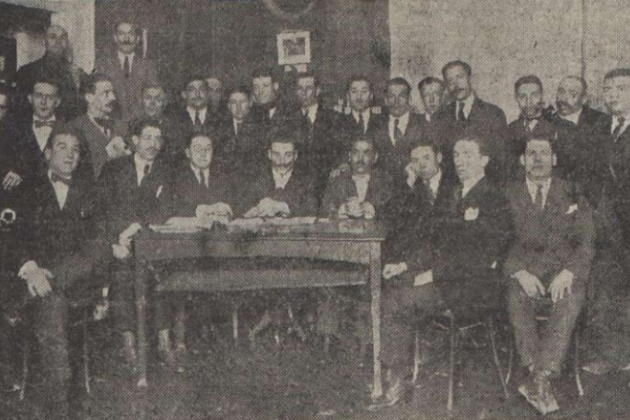 Miembros del Sindicato Libre (1919). Fuente: Wikimedia Commons