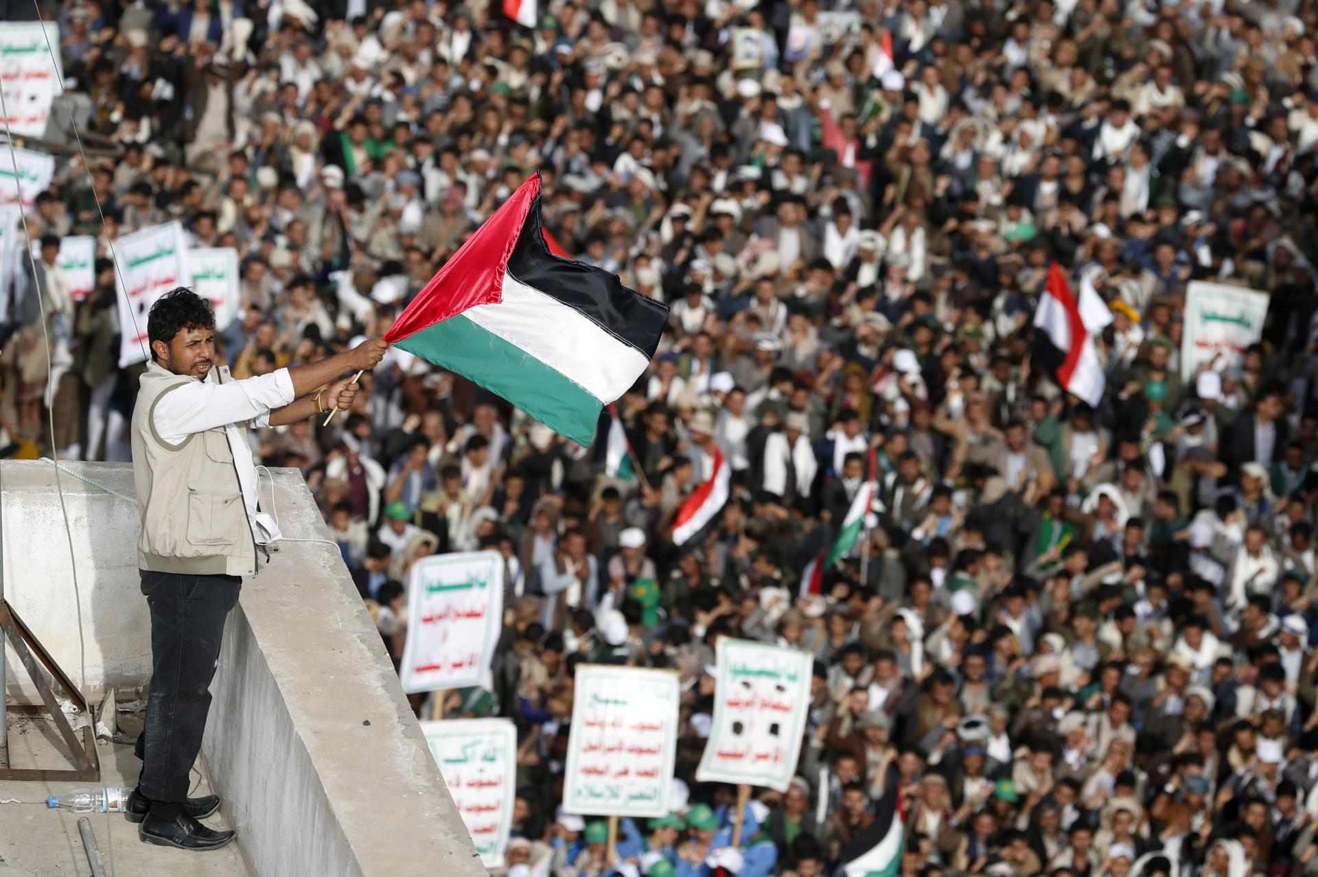 manifestación en el Yemen a favor de Palestina / EFE manifestación en el Yemen a favor de Palestina / EFE