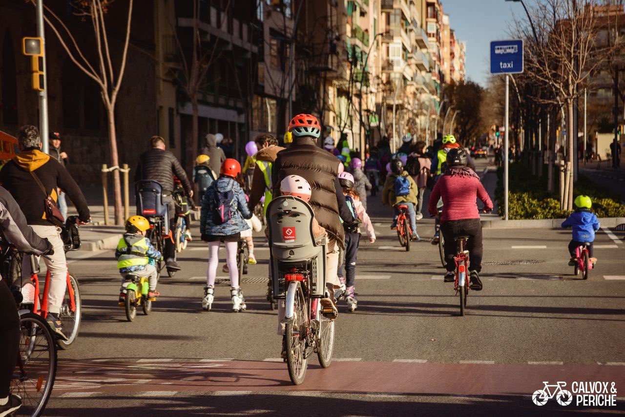 Cancelado el primer bicibús del curso en Sant Andreu por la "poca disposición" del distrito