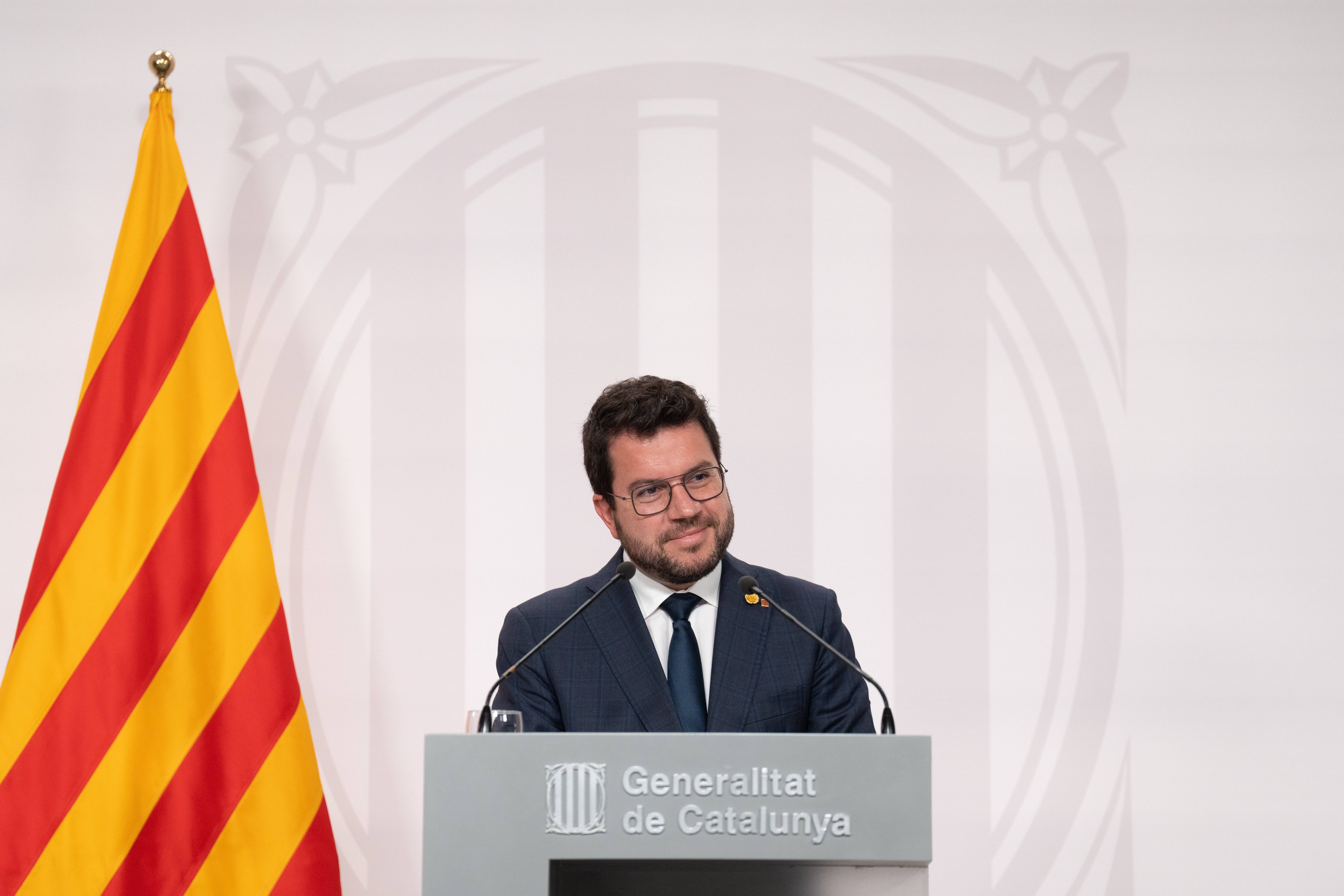 Aragonès ve un "fracaso" en la manifestación de SCC: "El único proyecto que tienen para Catalunya es el odio"
