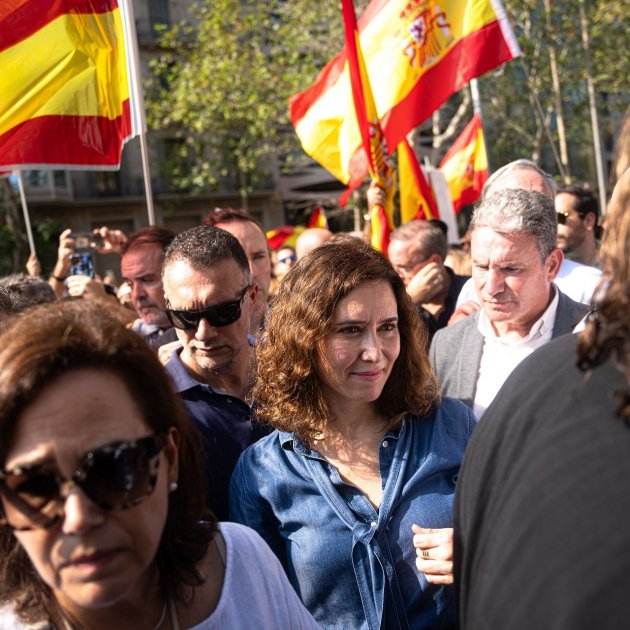 Isabel Diaz Ayuso a la manifestación de SCC en Barcelona / Pau de la Calle Isabel Diaz Ayuso a la manifestación de SCC en Barcelona / Pau de la Calle