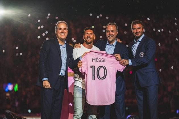 Messi en la presentació amb l'inter de Miami Europa Press Messi en la presentació amb l'inter de Miami Europa Press