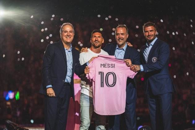 Messi en la presentació amb l'inter de Miami Europa Press