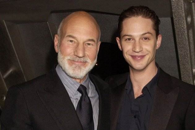 Patrick Stewart y Tom Hardy Patrick Stewart y Tom Hardy