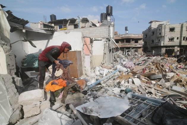 Edificis en runes a la Franja de Gaza després dels bombardejos d'Israel / Foto: Europa Press