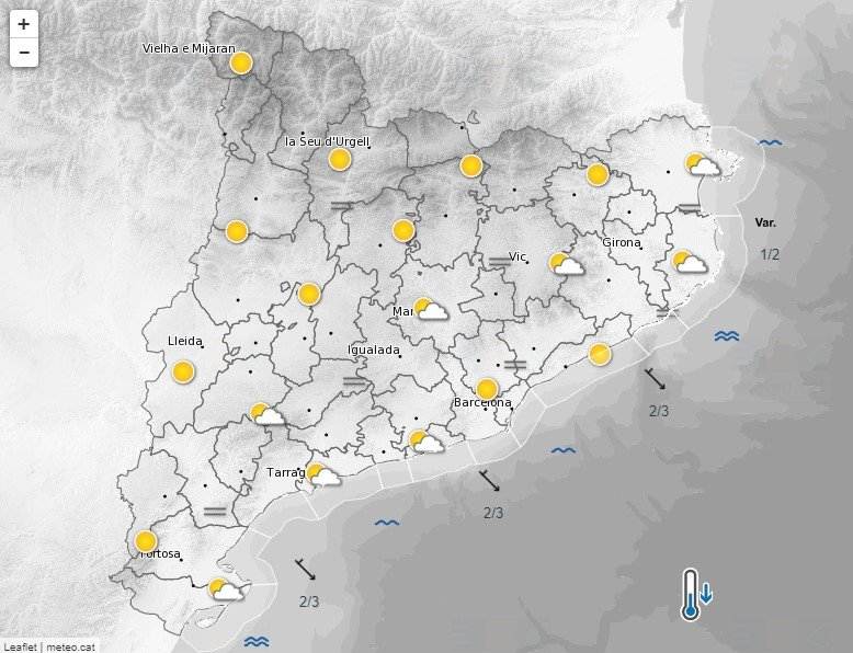 Previsio meteorologica 9 octubre Previsio meteorologica 9 octubre