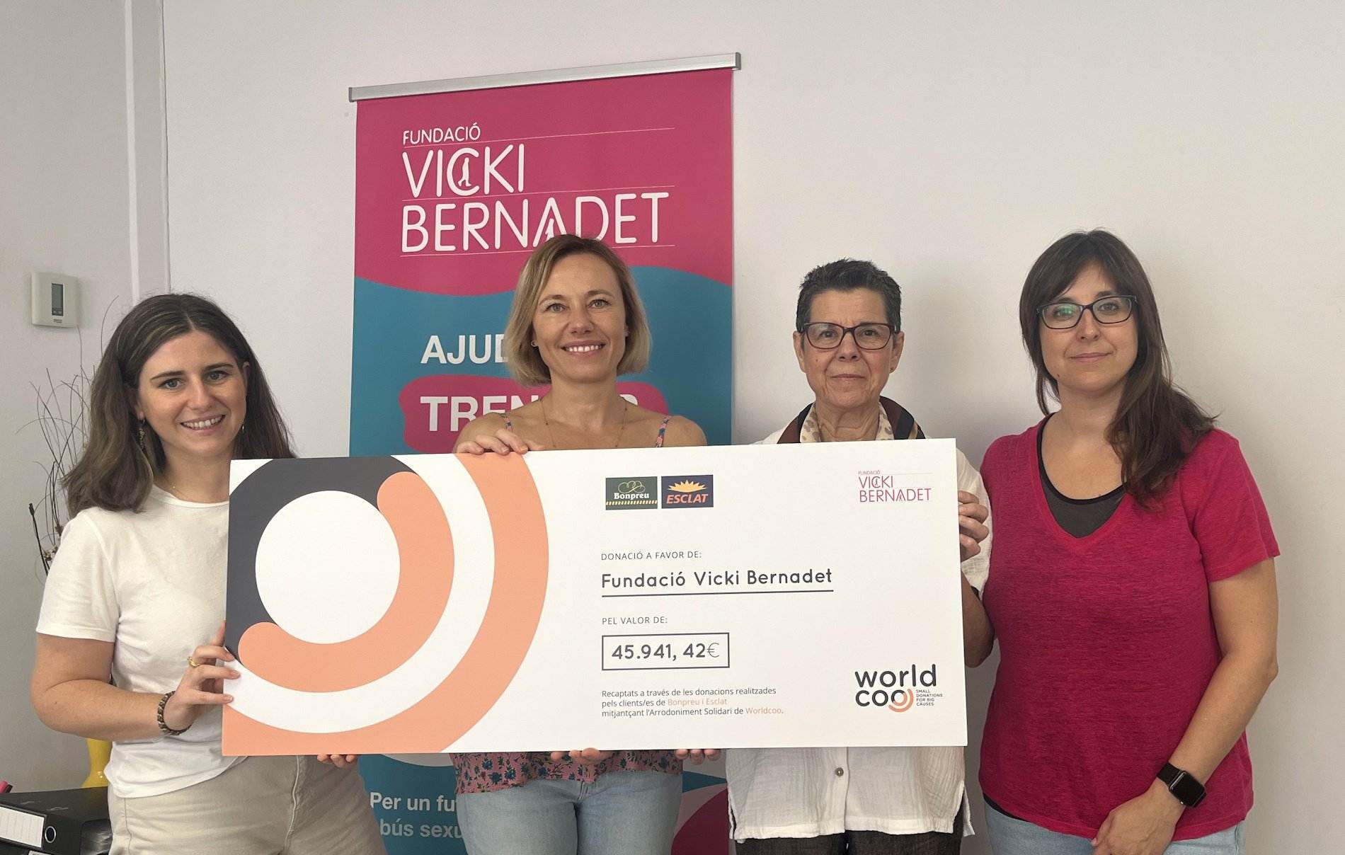 Los clientes de Bonpreu i Esclat dan 45.941 euros a la Fundació Vicki Bernadet